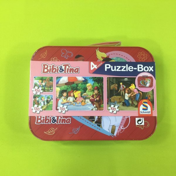 Puzzle 4x Bibi & Tina von Schmidt Spiele im Metallkoffer