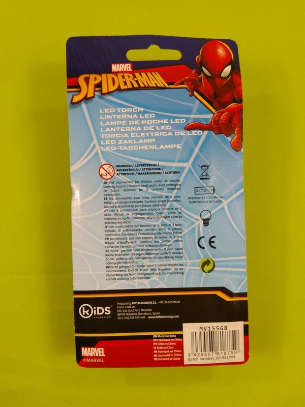 Spiderman Taschenlampe