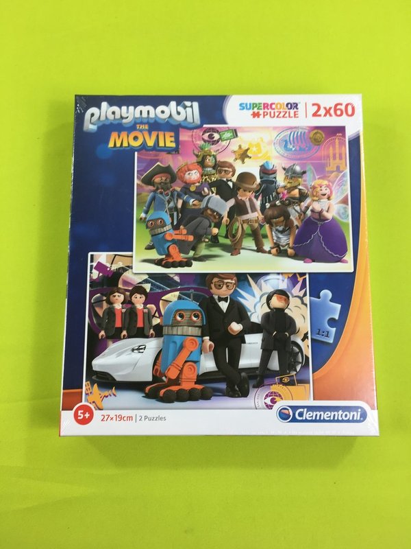 Puzzle Playmobil® Supercolour 2x 60 Teile von Clementoni