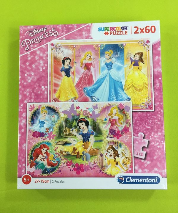 Puzzle Disney Prinzessinnen 2 x 60 Teile von Clementoni