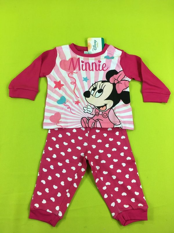 Pyjama Disney Minnie Maus Pink 80, 86, 92, 98/104 cm