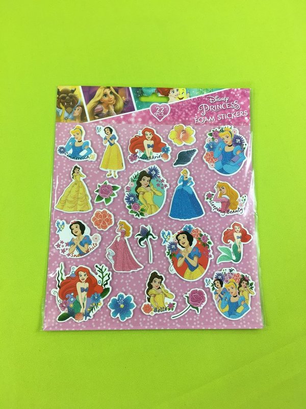 Disney Princess Schaumstoff-Sticker