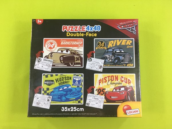 Puzzle Disney Cars 3 4x49 Teile von Piatnik