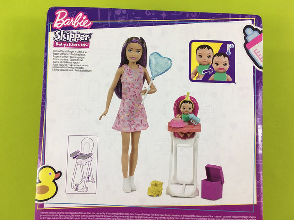 Barbie Skipper Geburtstag-Spielset mit Farbwechsel