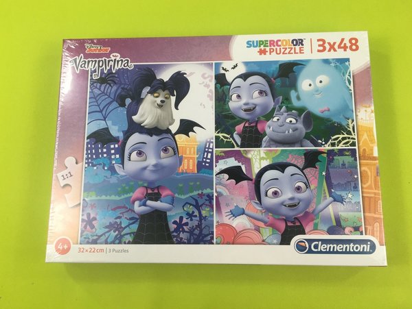 Puzzle Disney Vampirina 3 x 48 Teile von Clementoni