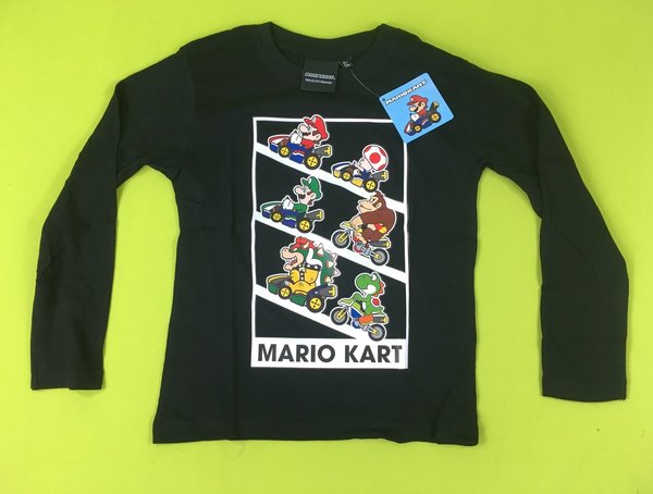 Langarmshirt Super Mario - Mario Kart 98 - 128 cm