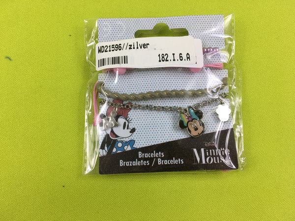 Disney Armbänder Set Minnie Mouse Mädchen silber