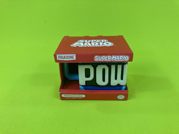 Paladone Super Mario Pow Block Tasse, 450 ml